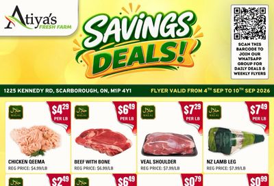 Atiya's Fresh Farm Flyer September 4 to 10