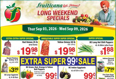 Fruiticana (Kelowna) Flyer September 3 to 9