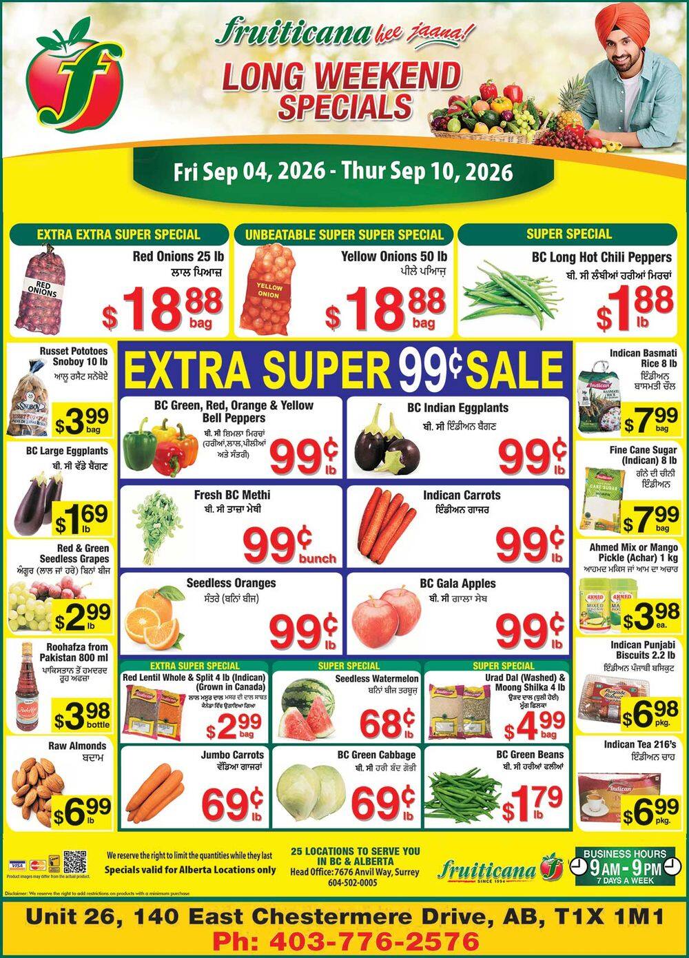 Fruiticana (Chestermere) Flyer September 4 to 10