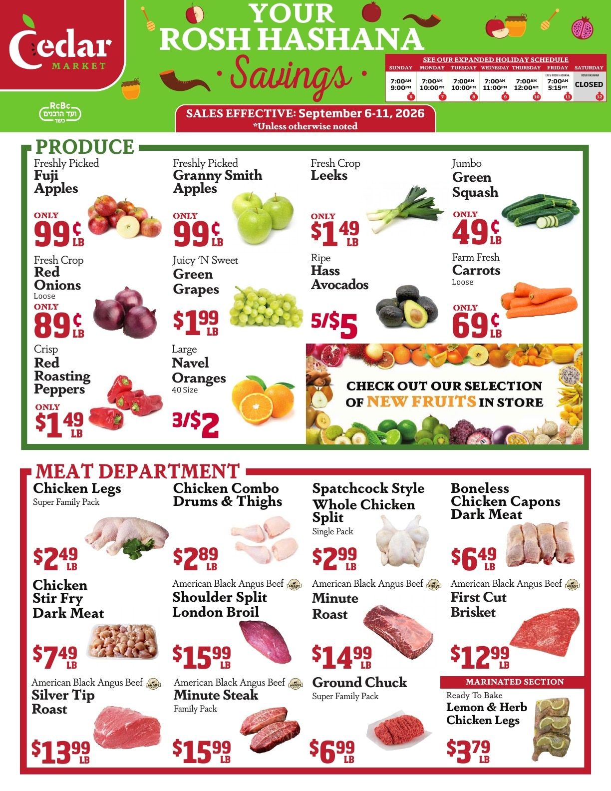 Cedar Market Weekly Ad September 6 - 11, 2026