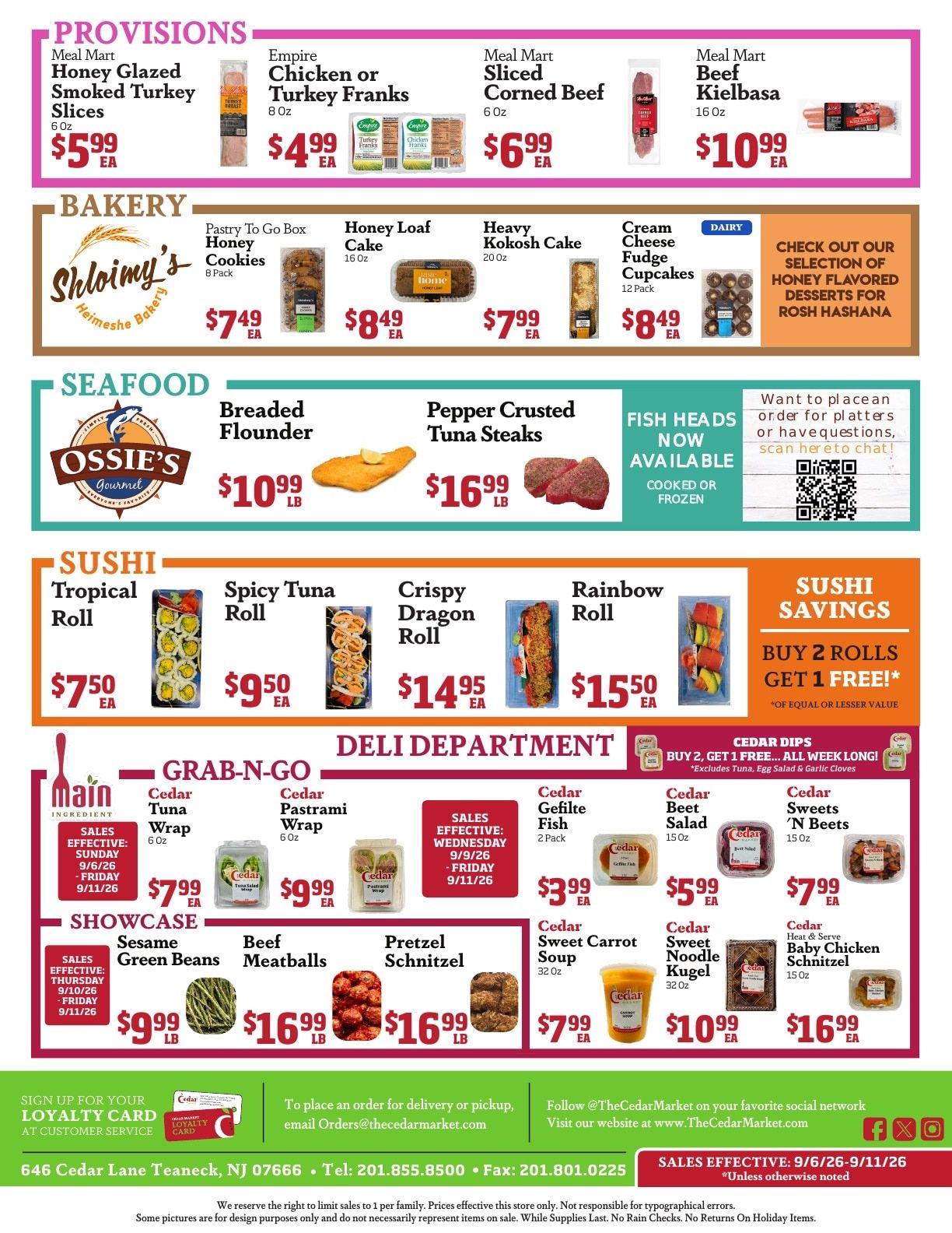 Cedar Market Weekly Ad September 6 - 11, 2026