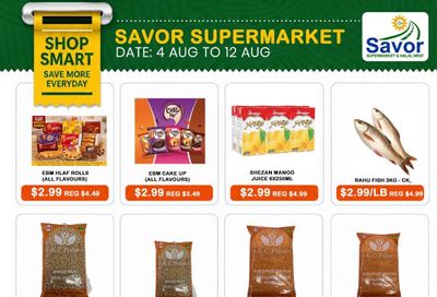Savor Supermarket Flyer September 4 to 12