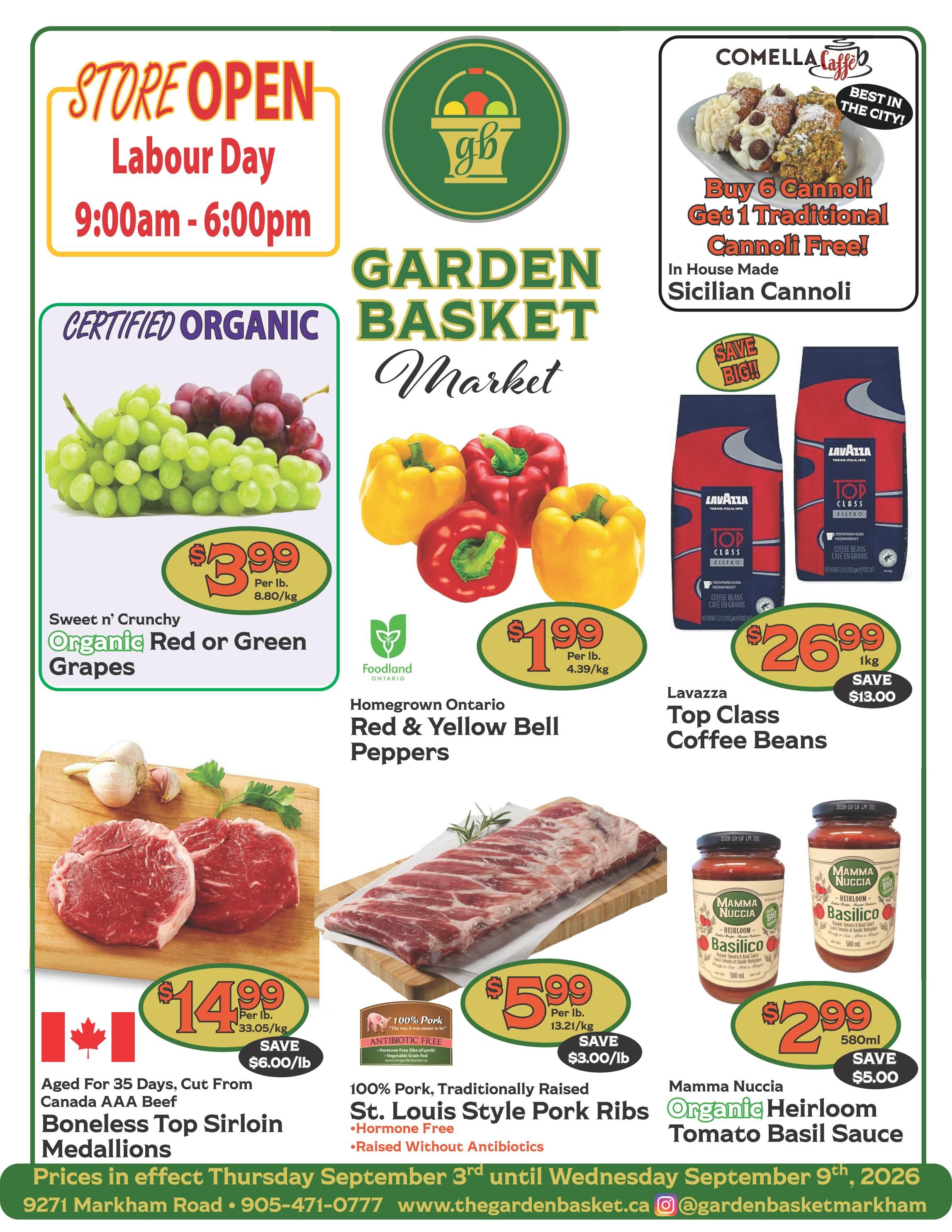 The Garden Basket Flyer September 3 to 9