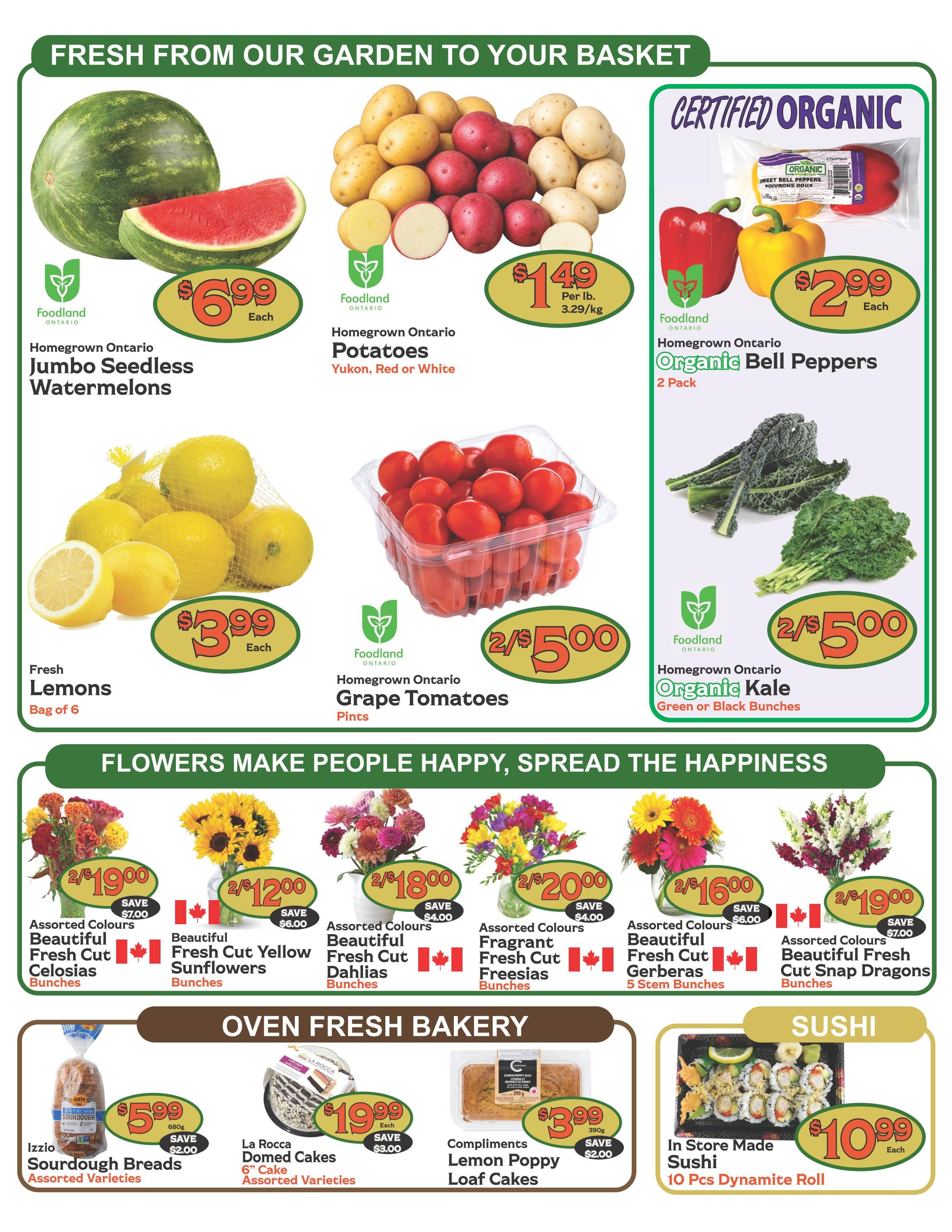 The Garden Basket Flyer September 3 to 9
