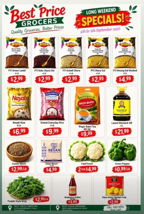 Best Price Grocers Flyer September 4 to 9