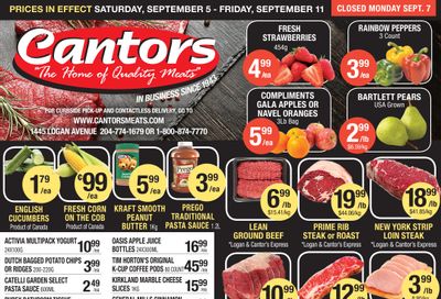 Cantor's Meats Flyer September 5 to 11