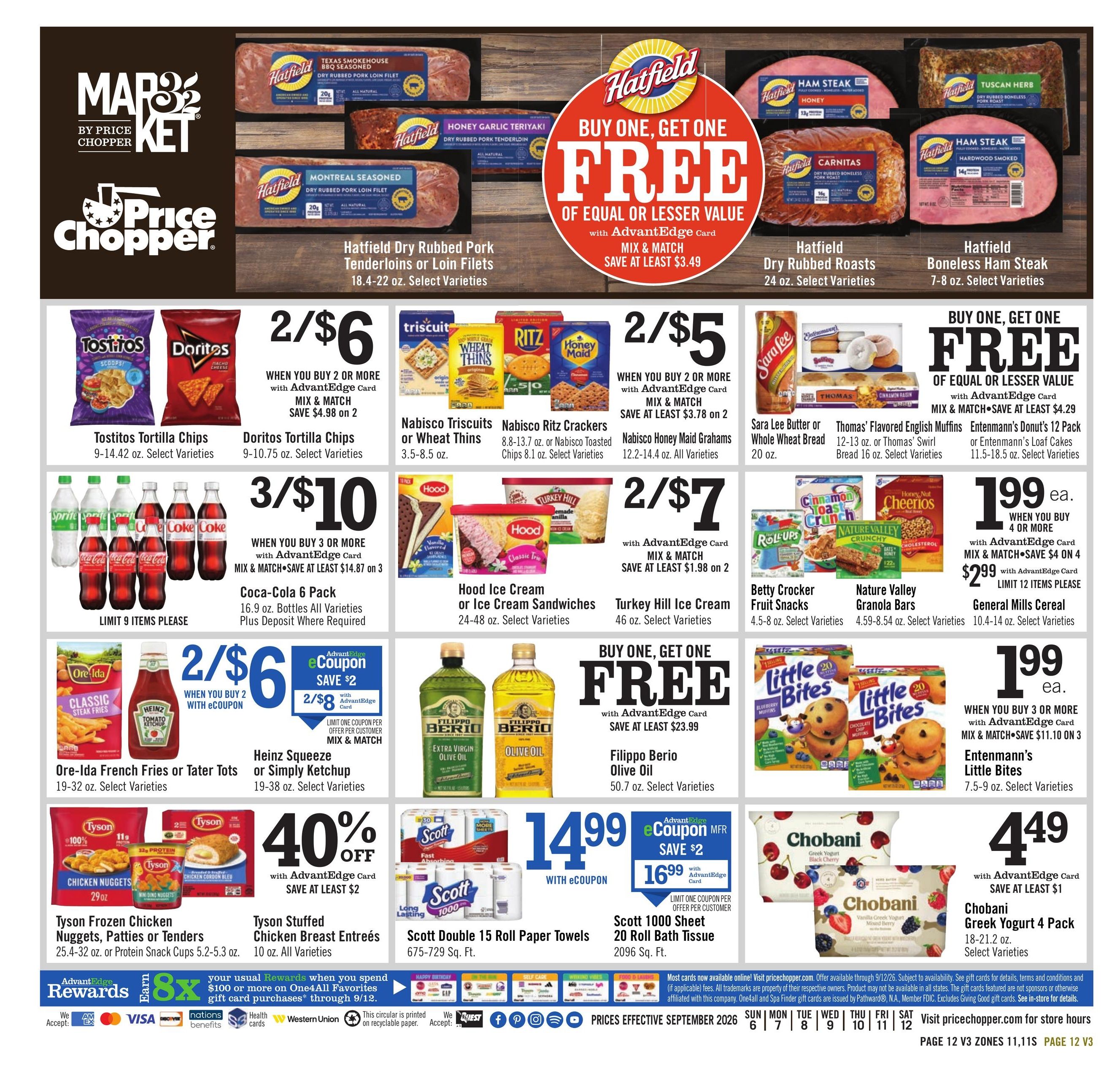 Price Chopper (Athol Area, MA) Weekly Ad September 6 - 12, 2026