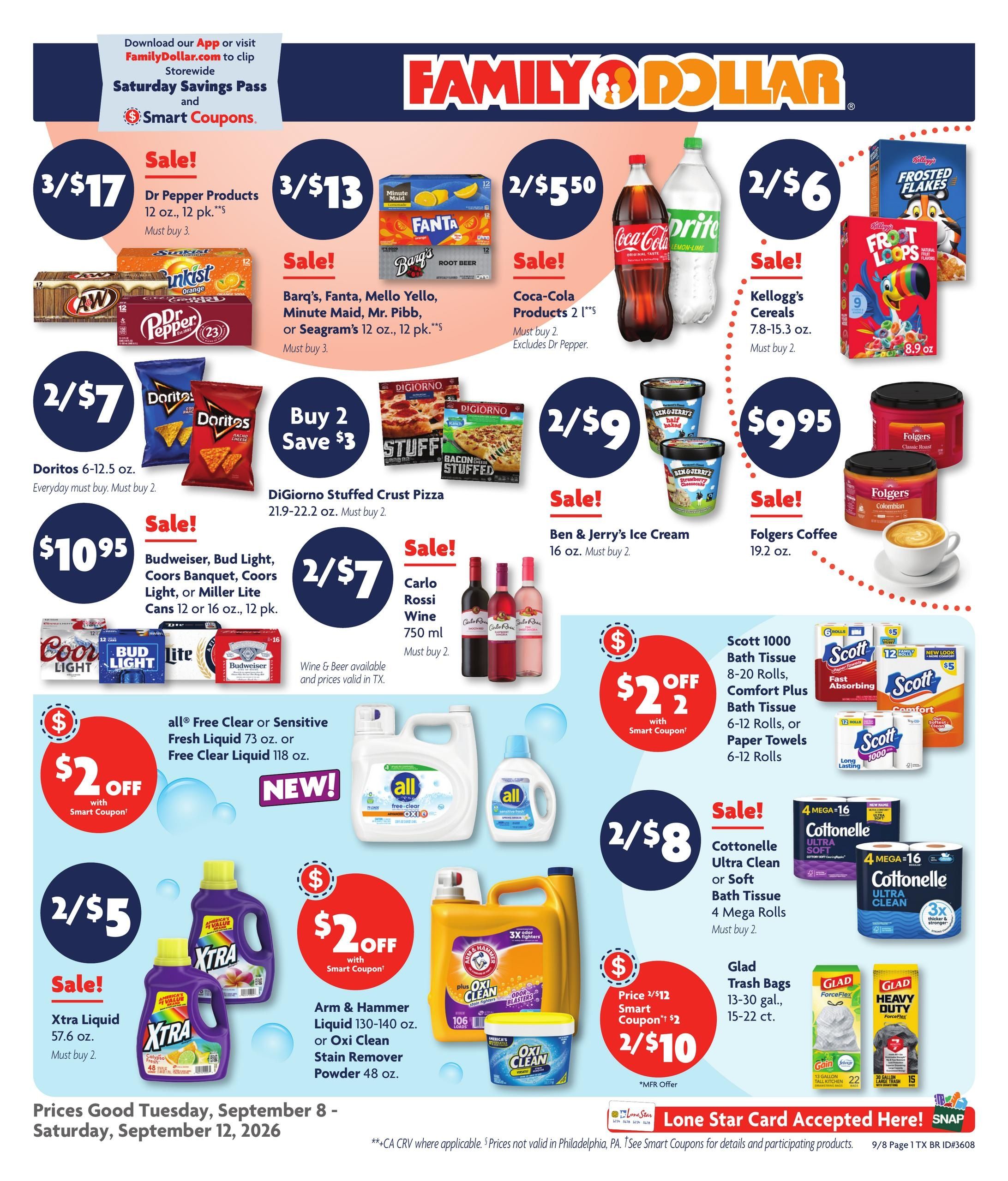 Family Dollar (Corpus Christi Area, TX) Weekly Ad September 8 - 12, 2026