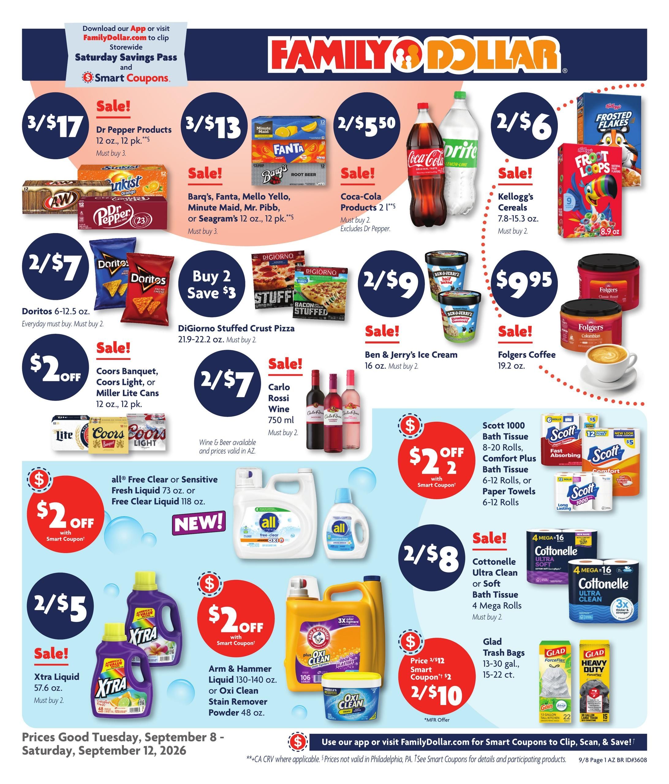 Family Dollar (Heber Area, AZ) Weekly Ad September 8 - 12, 2026