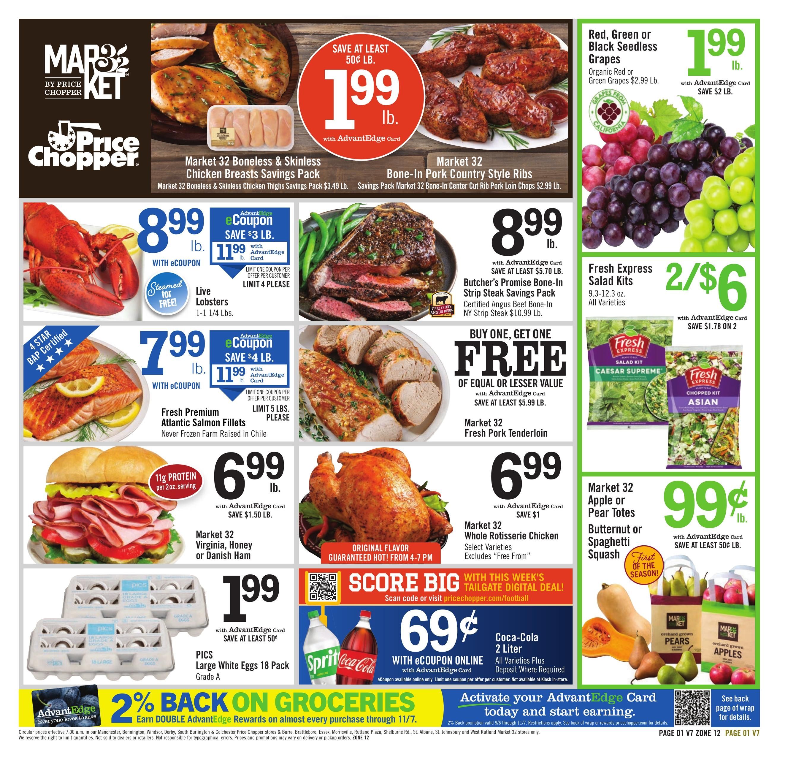 Price Chopper (Williamstown Area, MA) Weekly Ad September 6 - 12, 2026