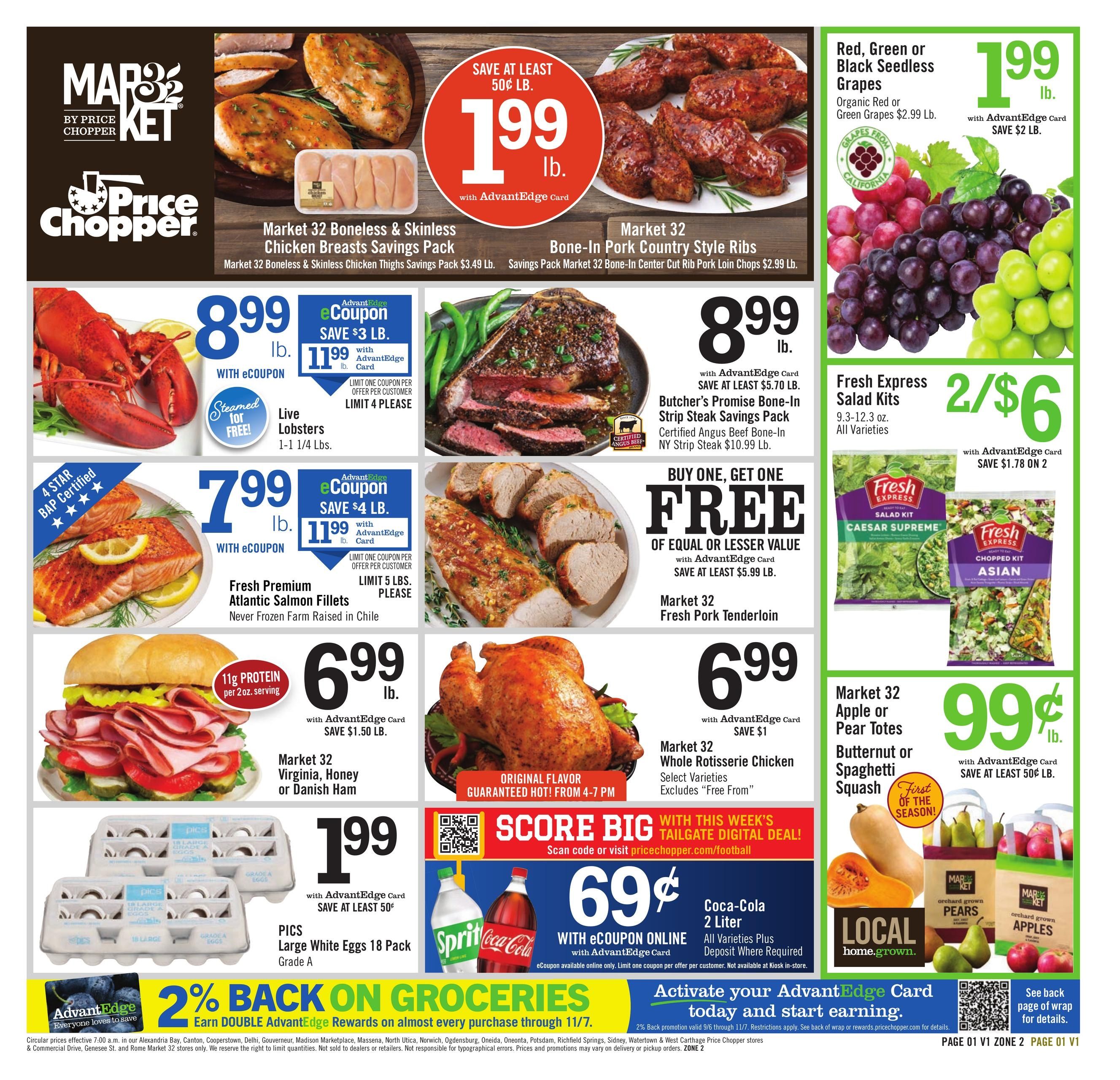 Price Chopper (Blossvale Area, NY) Weekly Ad September 6 - 12, 2026