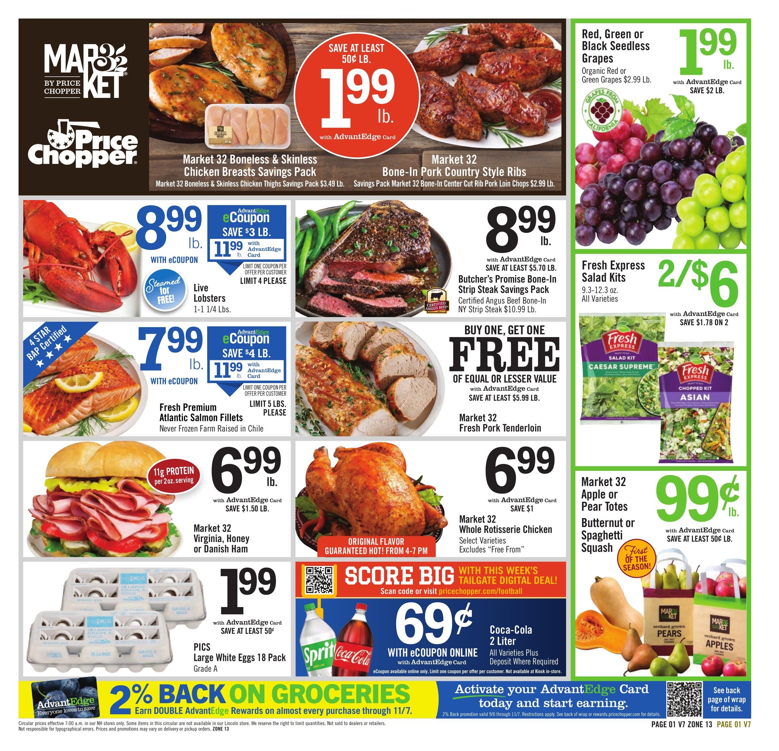 Price Chopper (Franconia Area, NH) Weekly Ad September 6 - 12, 2026