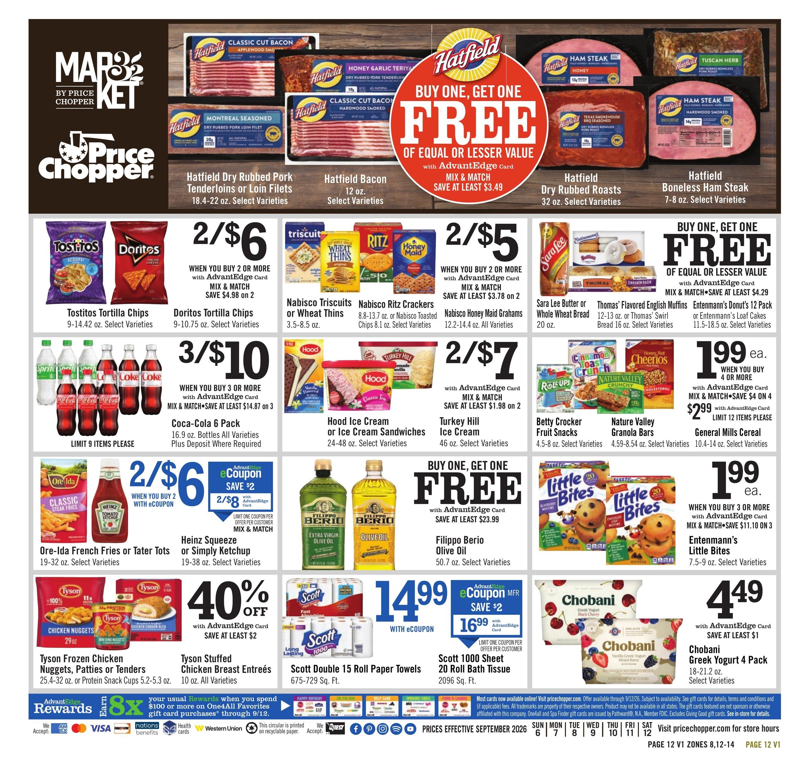 Price Chopper (Franconia Area, NH) Weekly Ad September 6 - 12, 2026