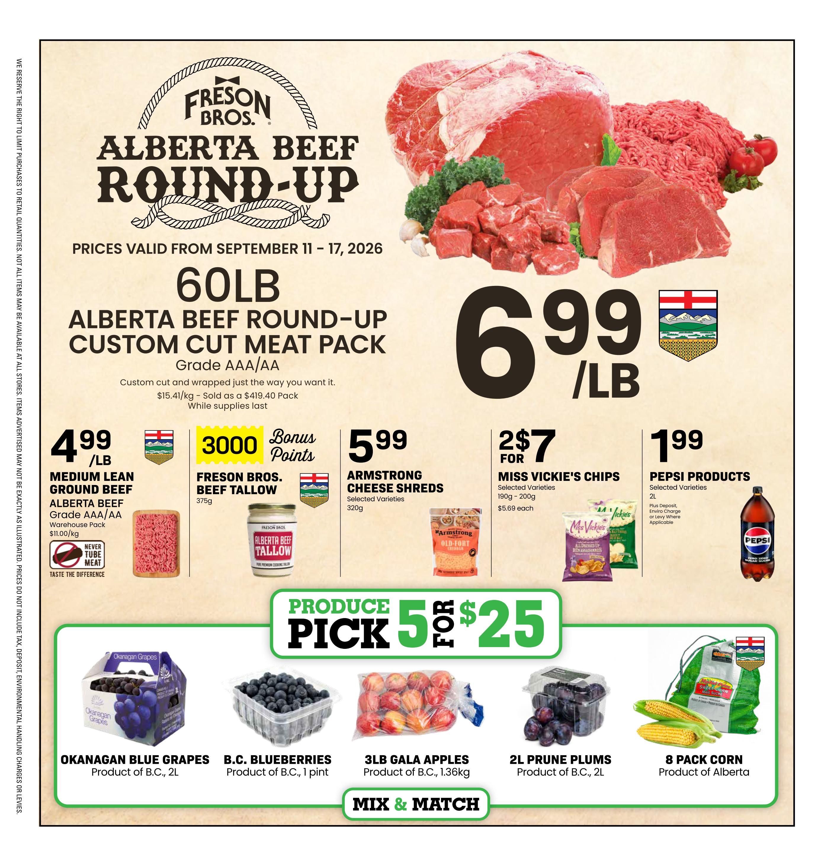 Freson Bros. Flyer September 11 to 17