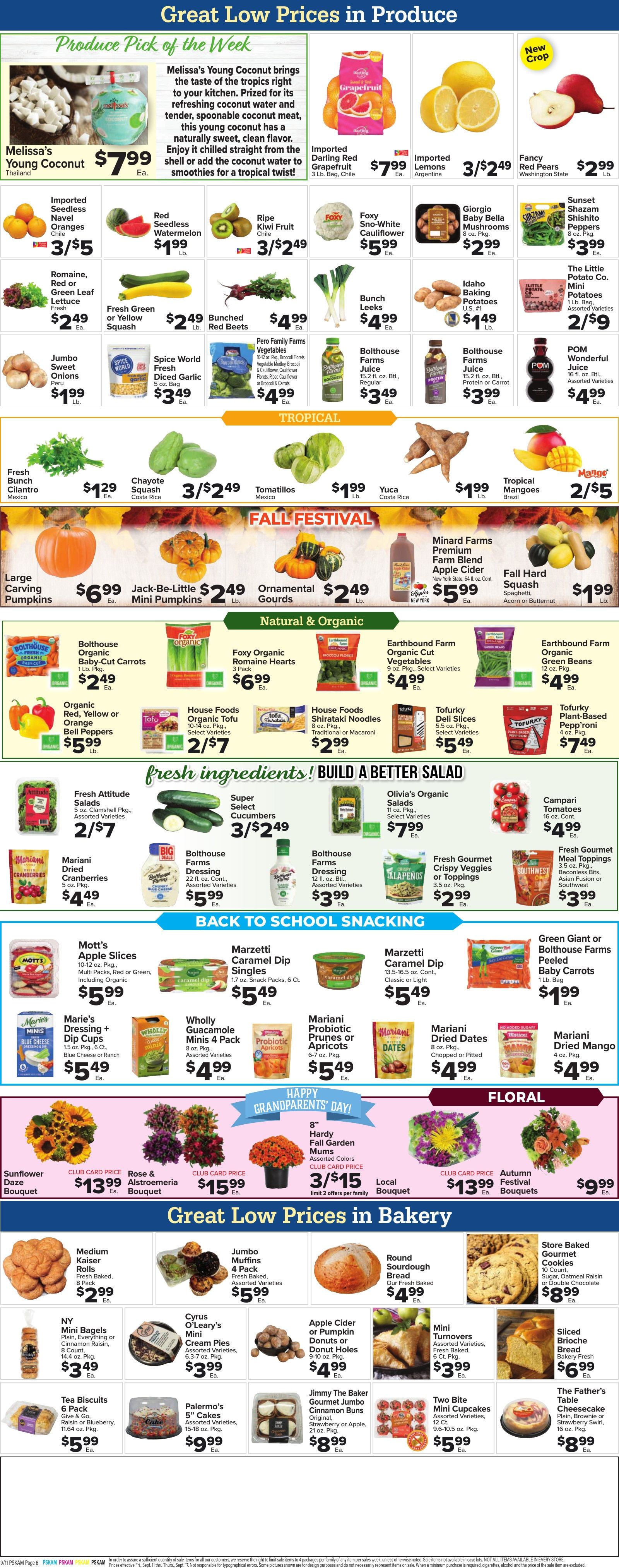 Foodtown Weekly Ad September 11 - 17, 2026