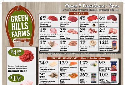 Green Hills Farms Weekly Ad September 6 - 12, 2026