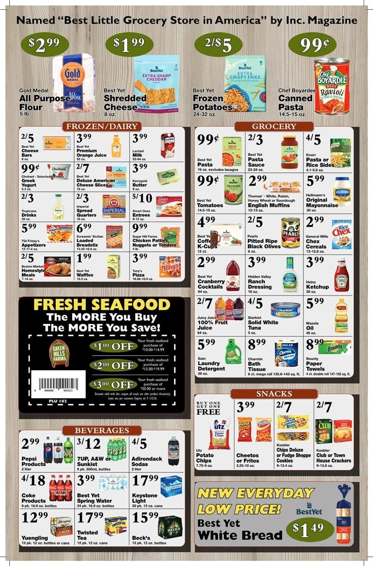 Green Hills Farms Weekly Ad September 6 - 12, 2026