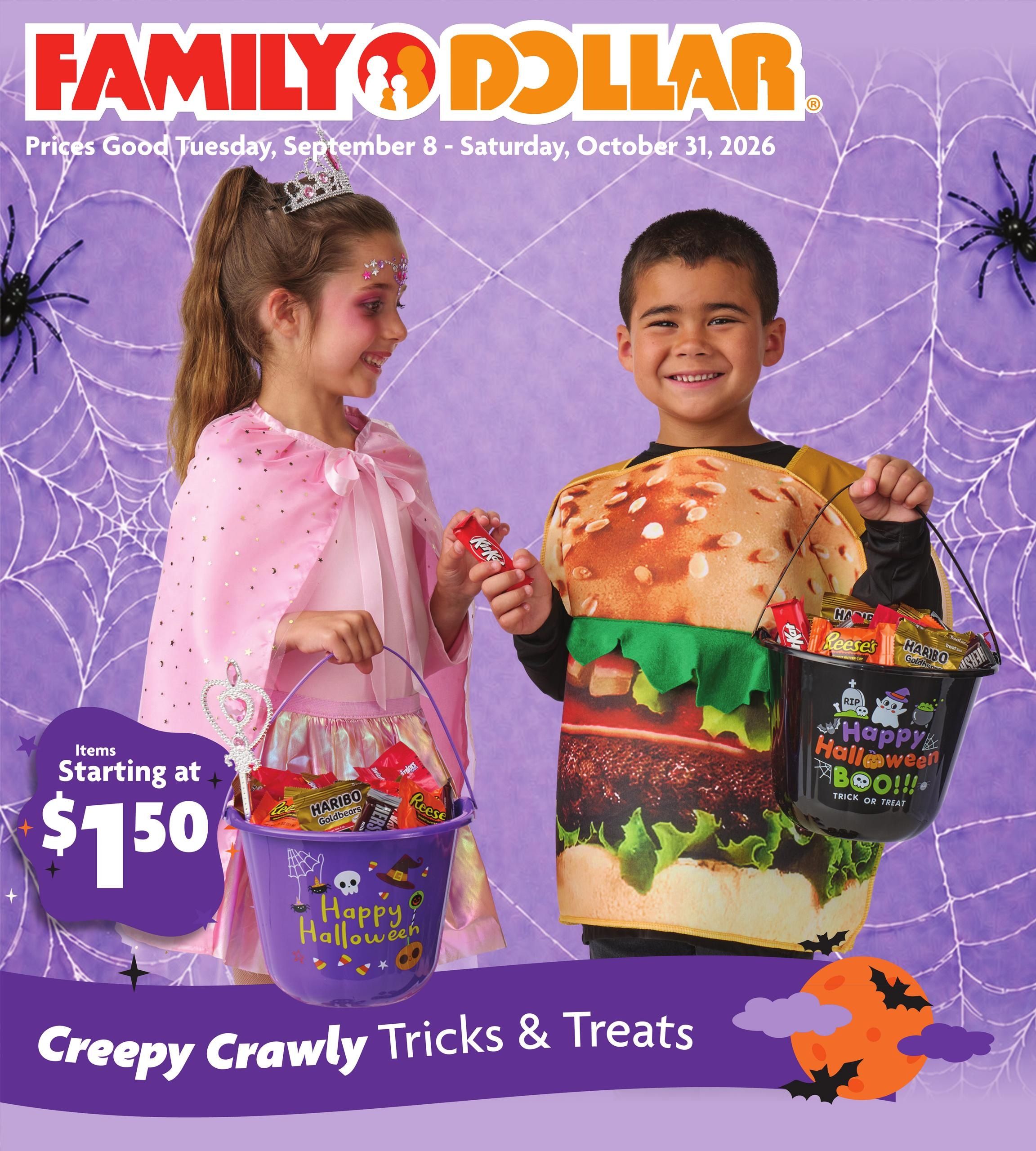 Family Dollar Halloween Book Weekly Ad September 8 - October 31, 2026