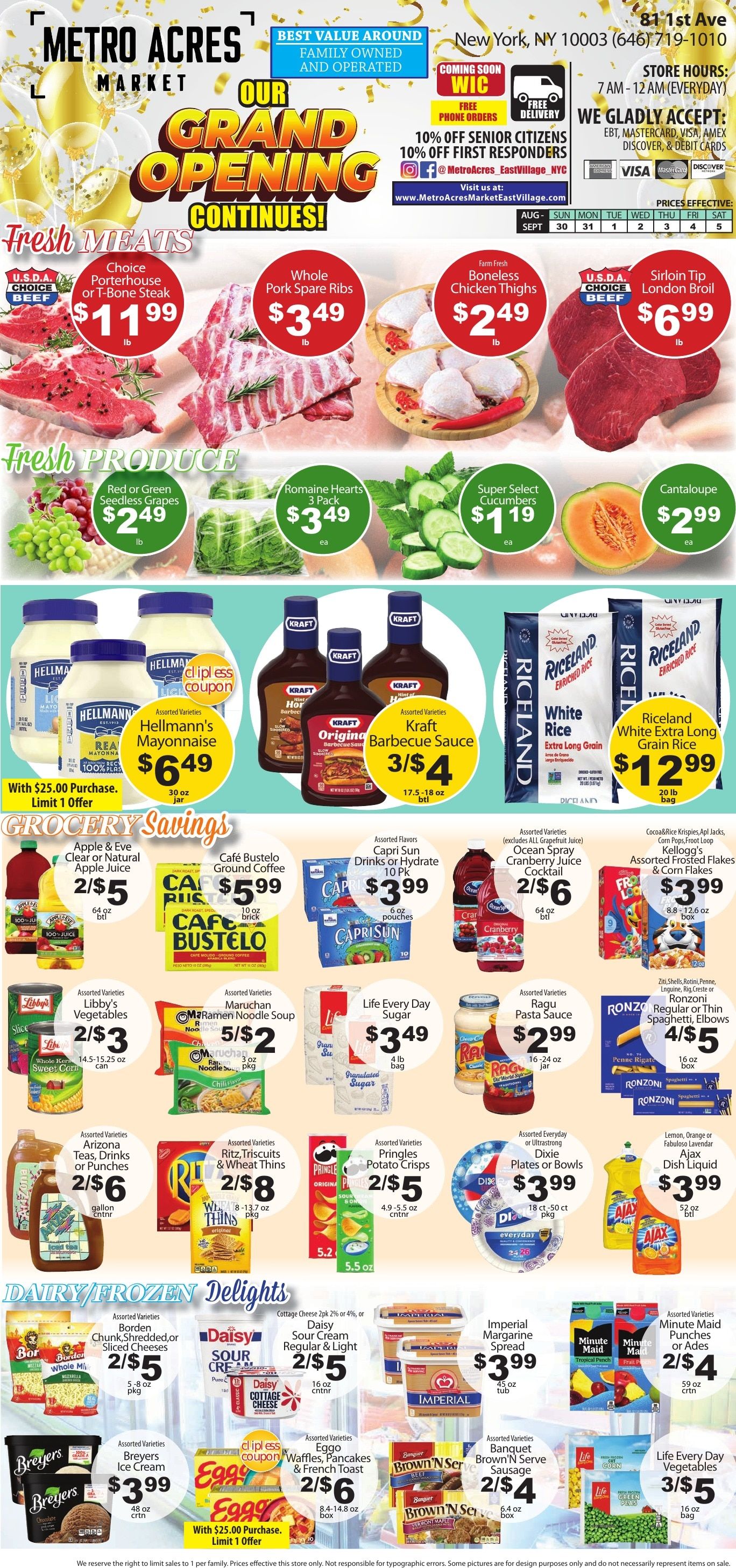 Metro Acres Market (New York, NY) Weekly Ad September 6 - 12, 2026