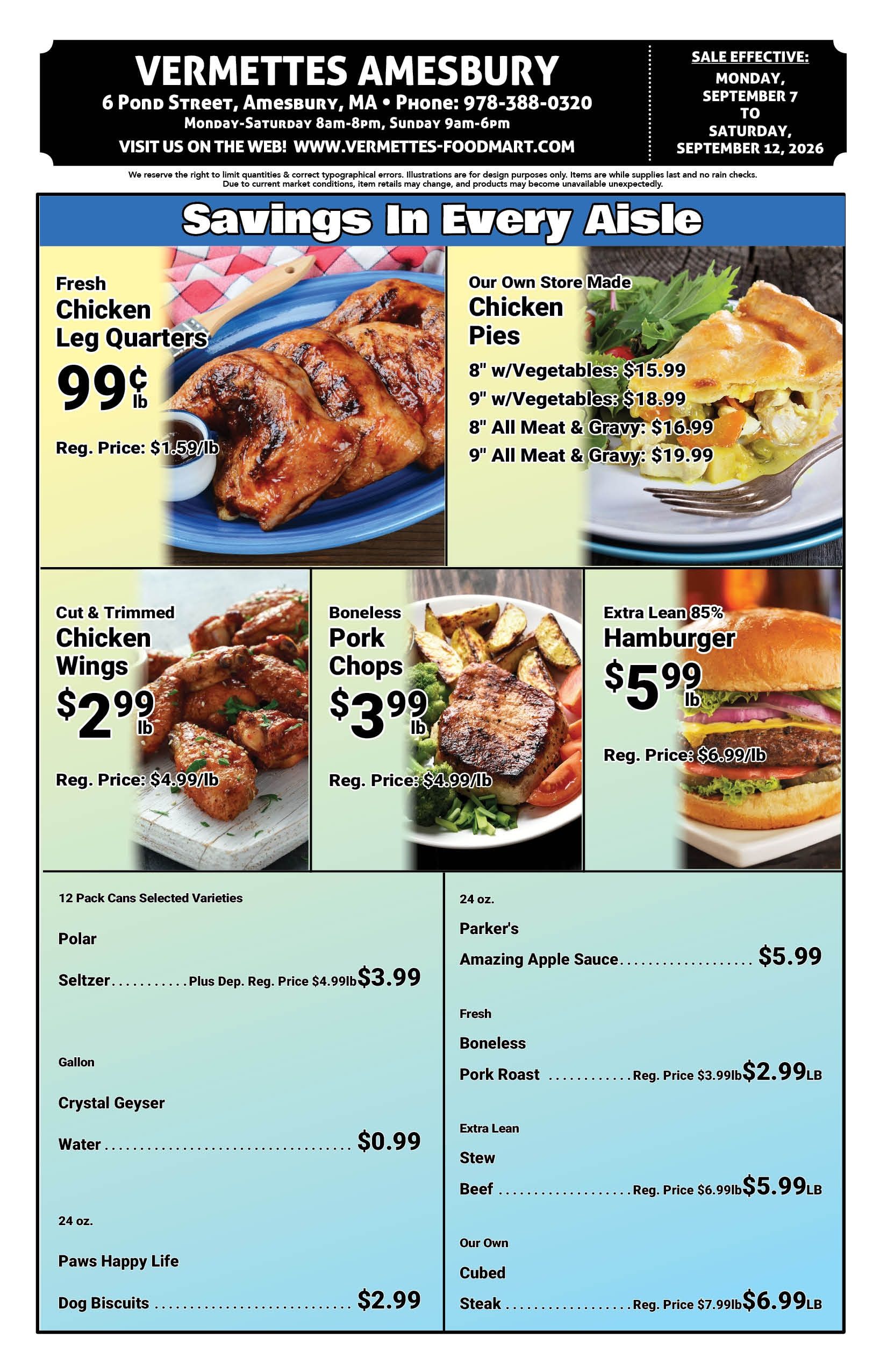 Vermette's Market Weekly Ad September 7 - 12, 2026