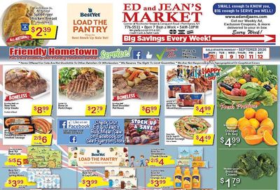 Ed and Jean's Market Weekly Ad September 6 - 12, 2026