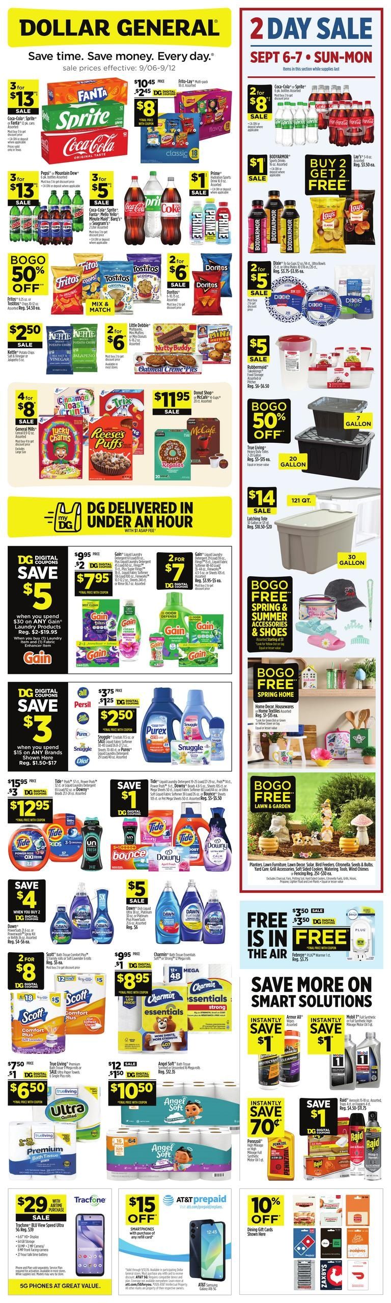 Dollar General (Austin Area, TX) Weekly Ad September 6 - 12, 2026