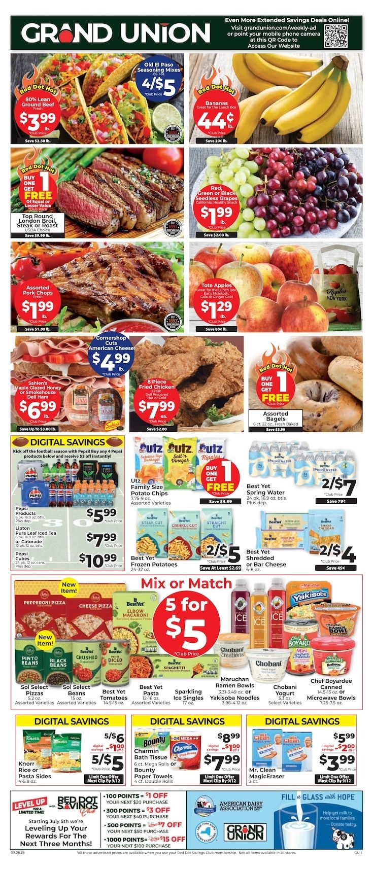 Grand Union (Rutland, VT) Weekly Ad September 6 - 12, 2026