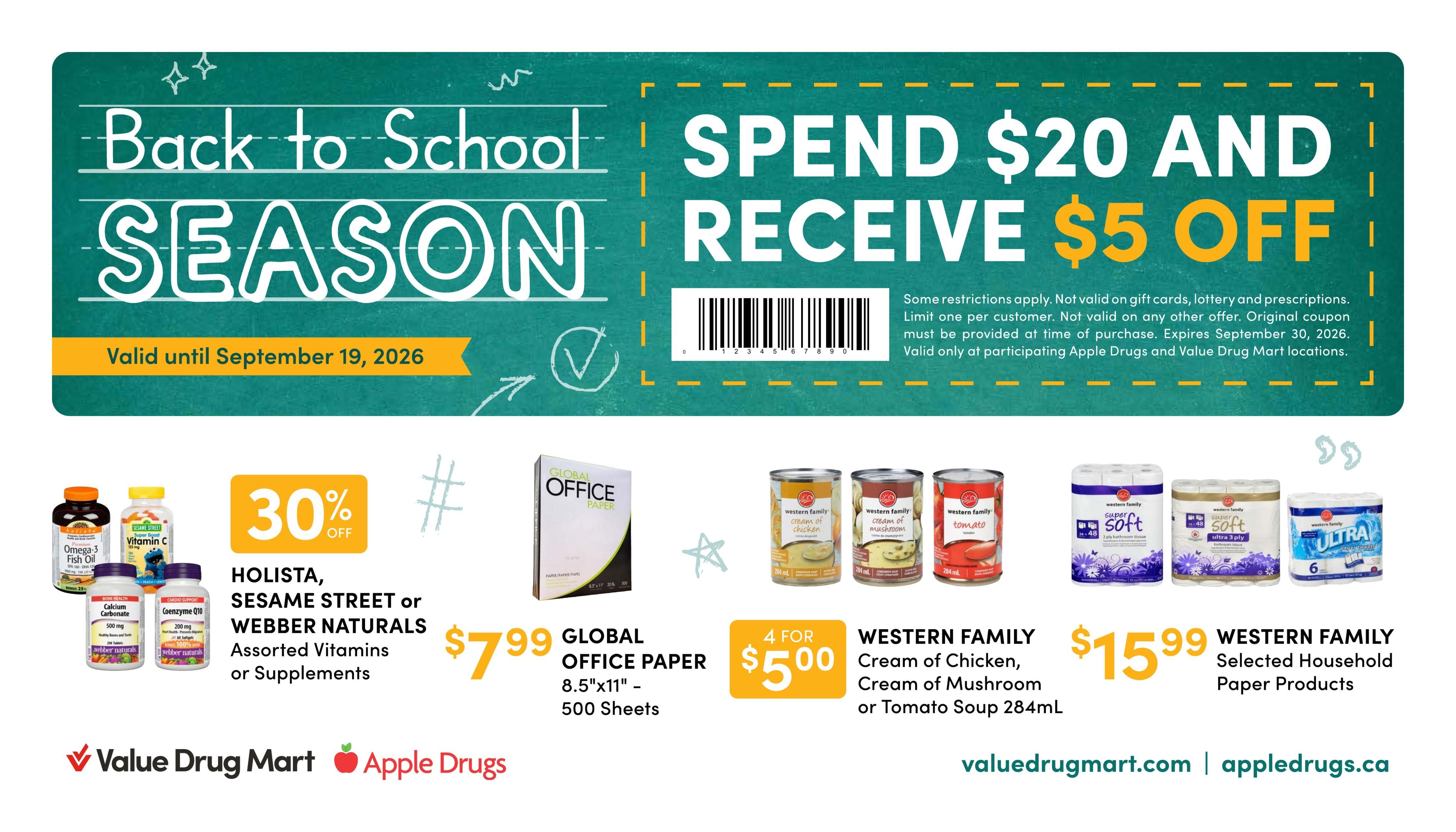 Value Drug Mart Flyer September 6 to 19
