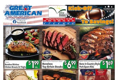 Valley Market and Jim's Great American Weekly Ad September 6 - 12, 2026