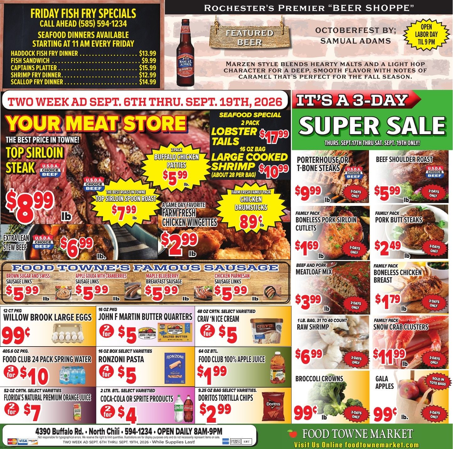 Food Towne Market Weekly Ad September 6 - 19, 2026
