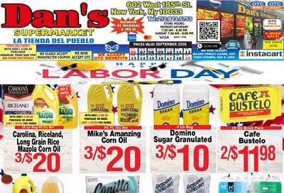 Dan's Supermarket Weekly Ad September 6 - 12, 2026
