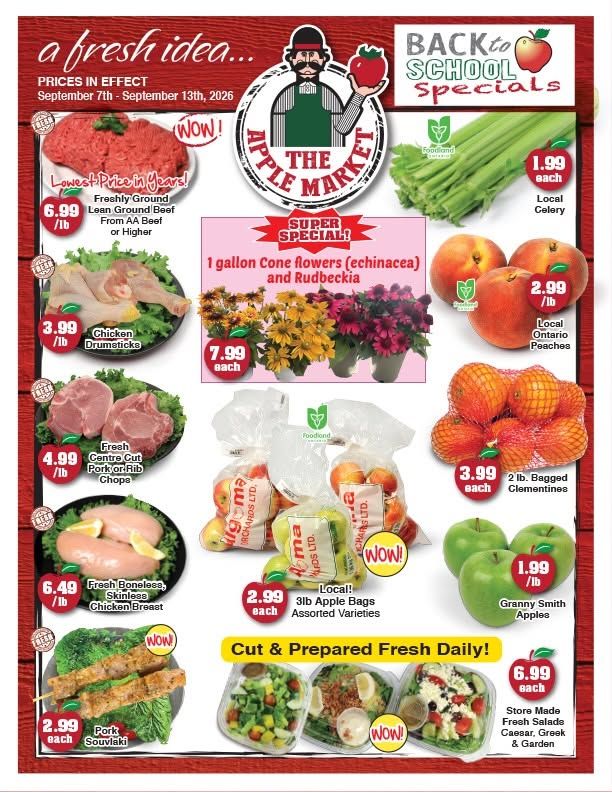 The Apple Market Flyer September 7 to 13