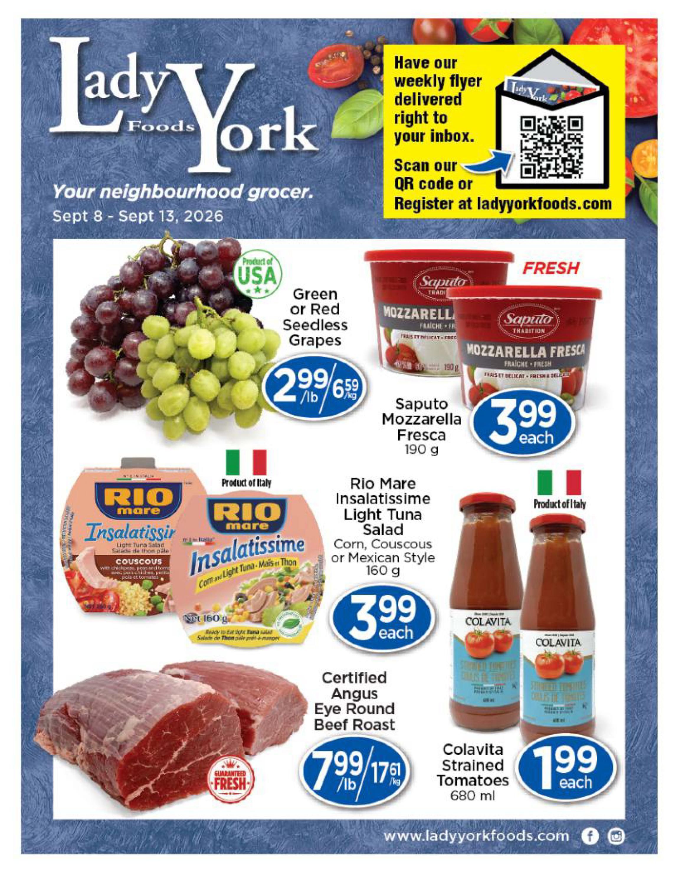 Lady York Foods Flyer September 8 to 13