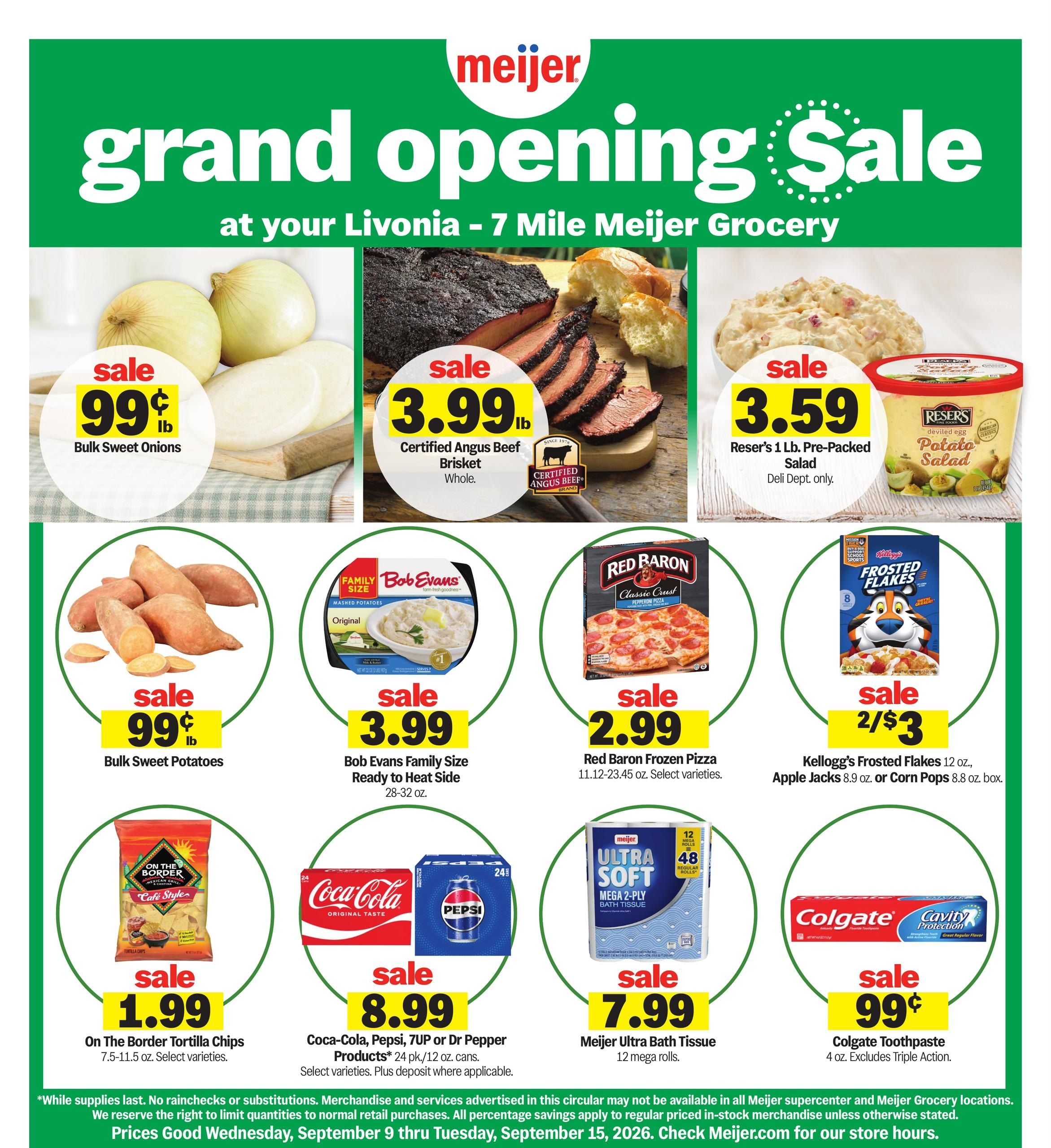 Meijer Weekly Ad September 9 - 15, 2026