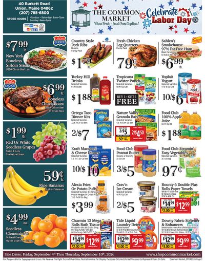 The Common Market Weekly Ad September 7 - 13, 2026