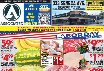 Associated Supermarkets (Ridgewood Area, NY) Weekly Ad September 4 - 10, 2026