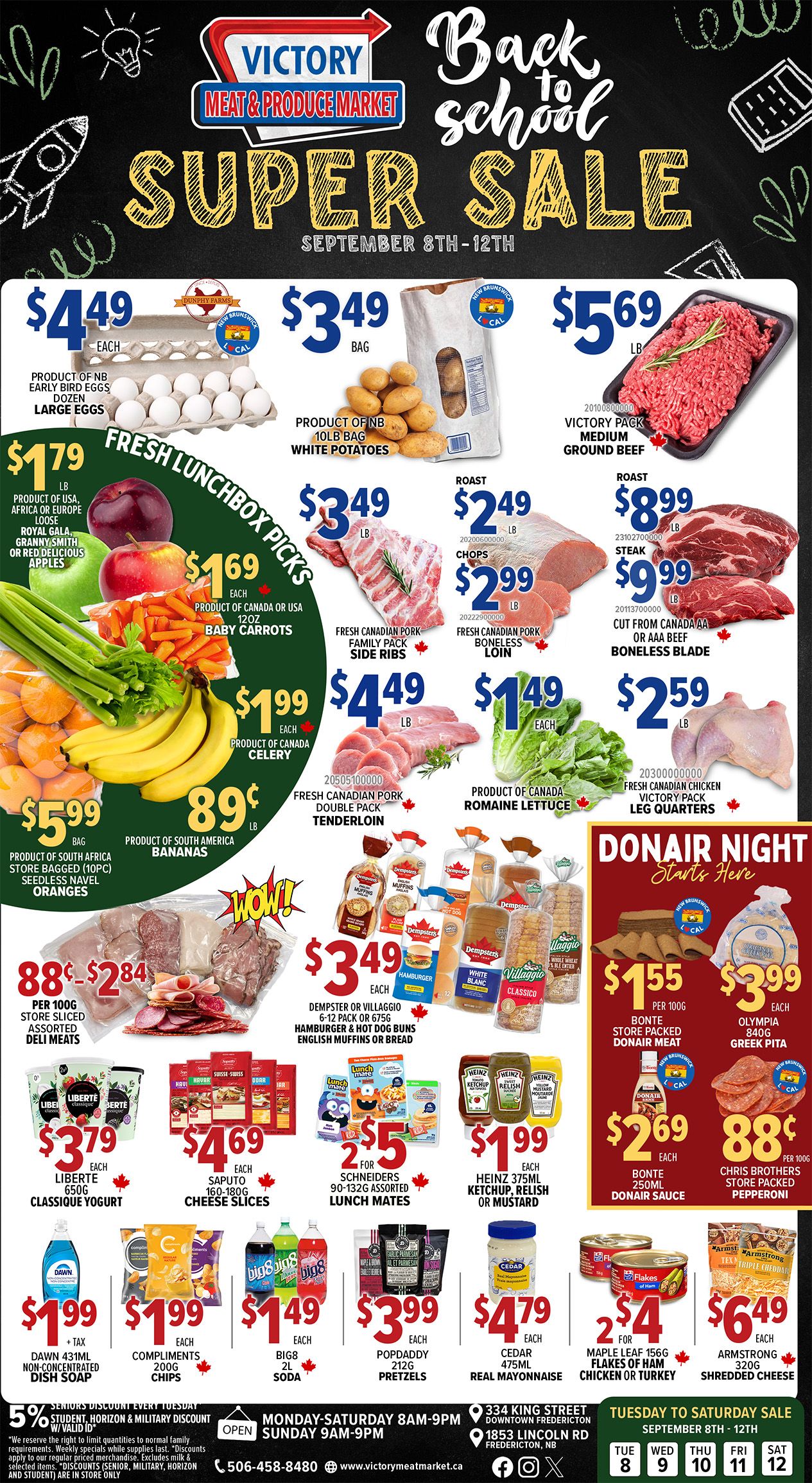 Victory Meat Market Flyer September 8 to 12