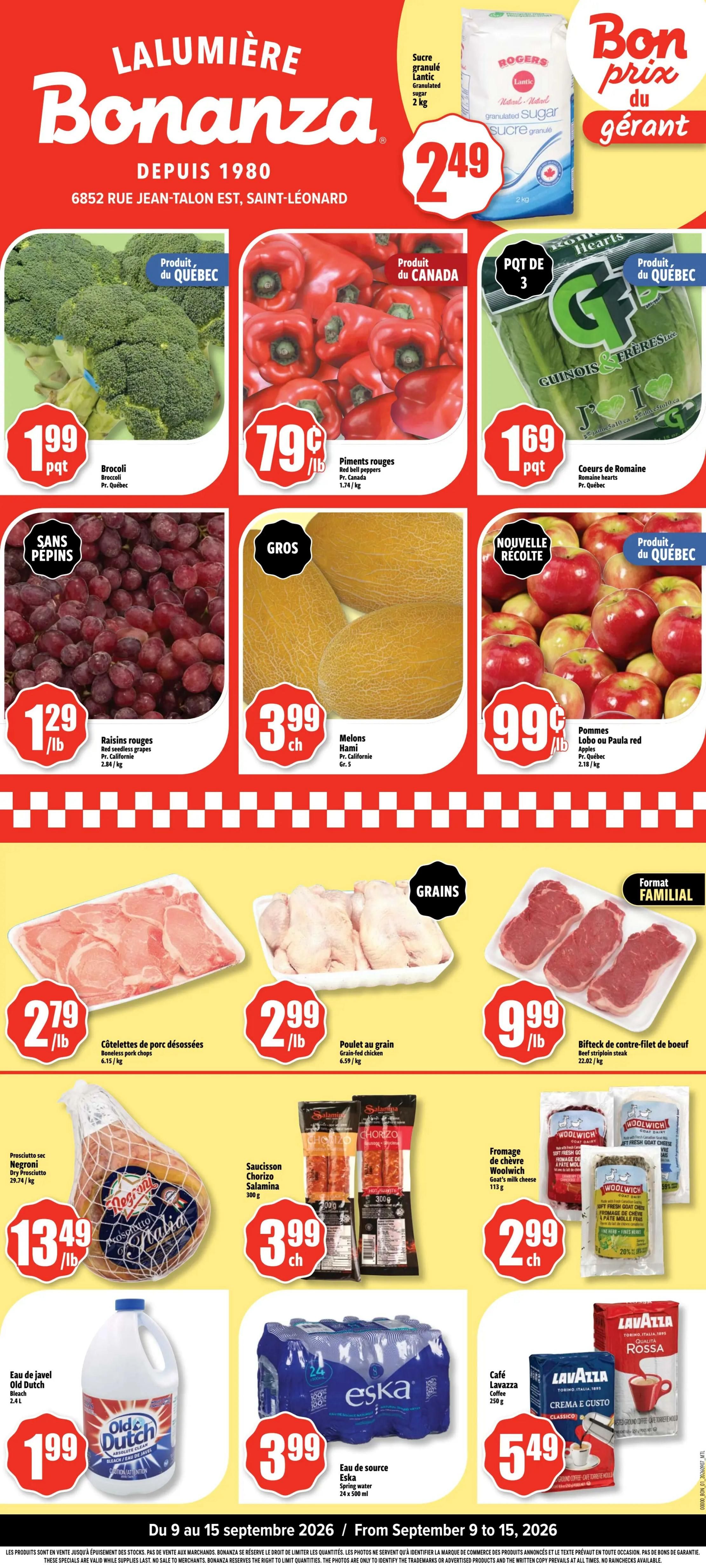 Bonanza Flyer September 9 to 15