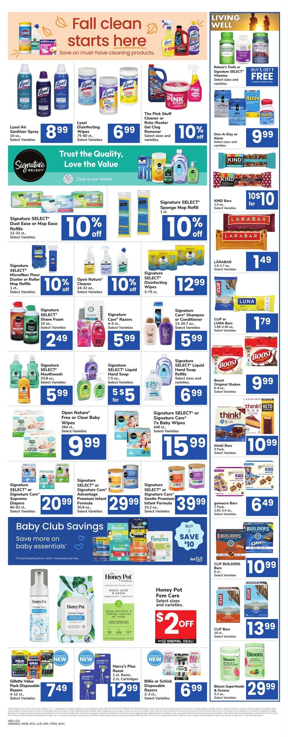 Albertsons (Allen Area, TX) Weekly Ad September 9 - 15, 2026