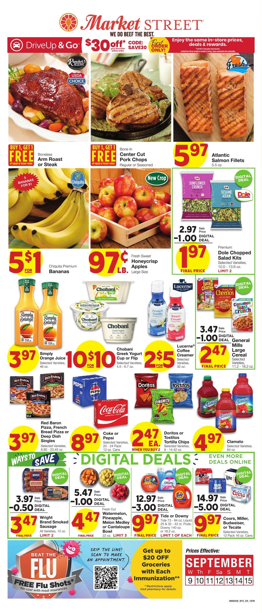Market Street (Allen Area, TX) Weekly Ad September 9 - 15, 2026