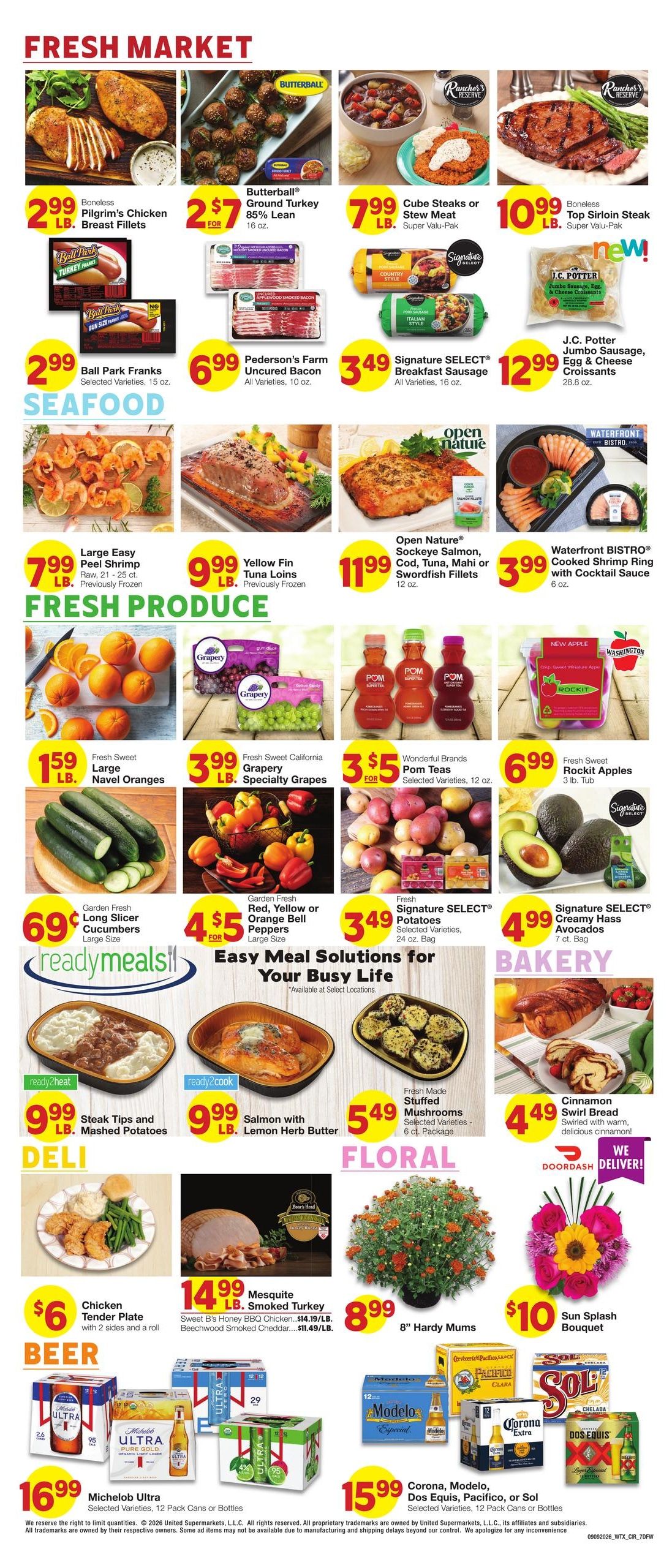 Market Street (Allen Area, TX) Weekly Ad September 9 - 15, 2026