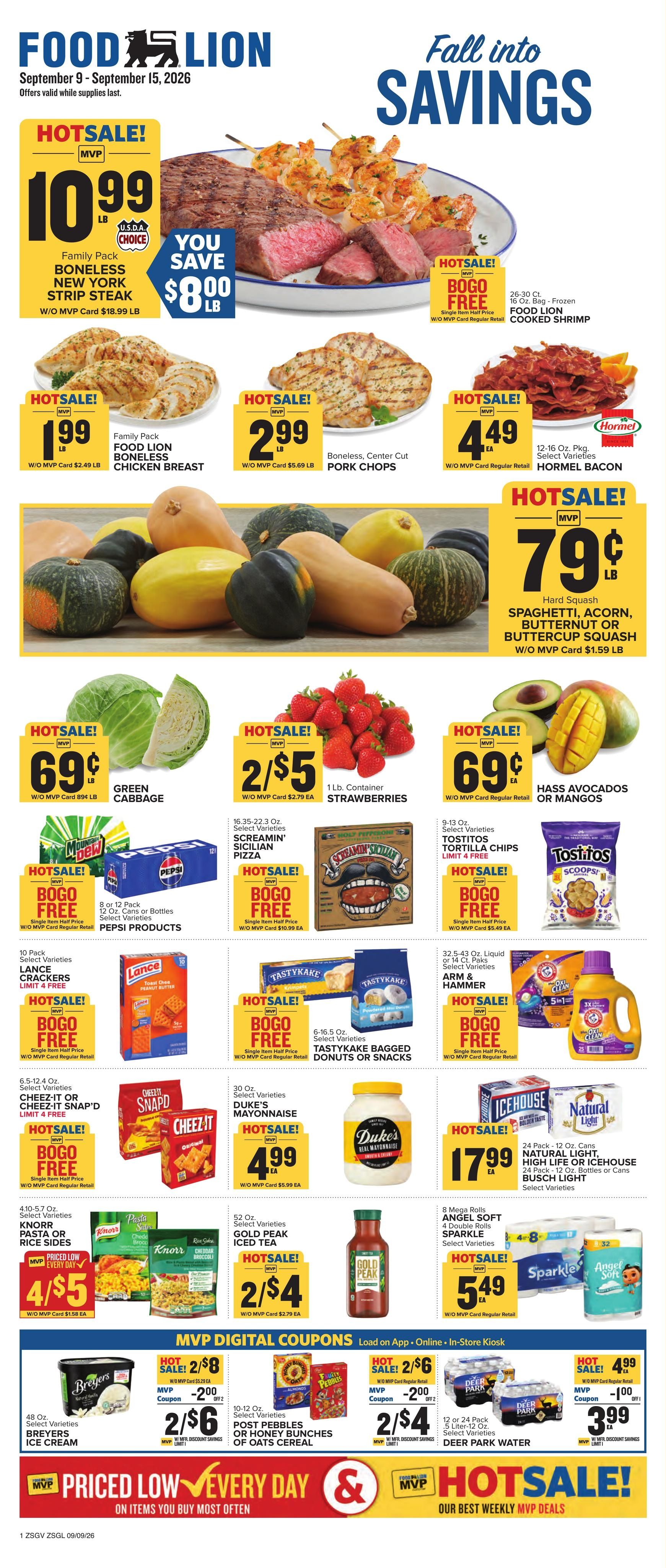 Food Lion Weekly Ad September 9 - 15, 2026