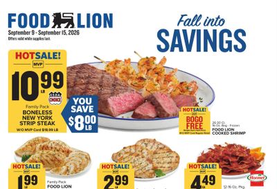 Food Lion Weekly Ad September 9 - 15, 2026