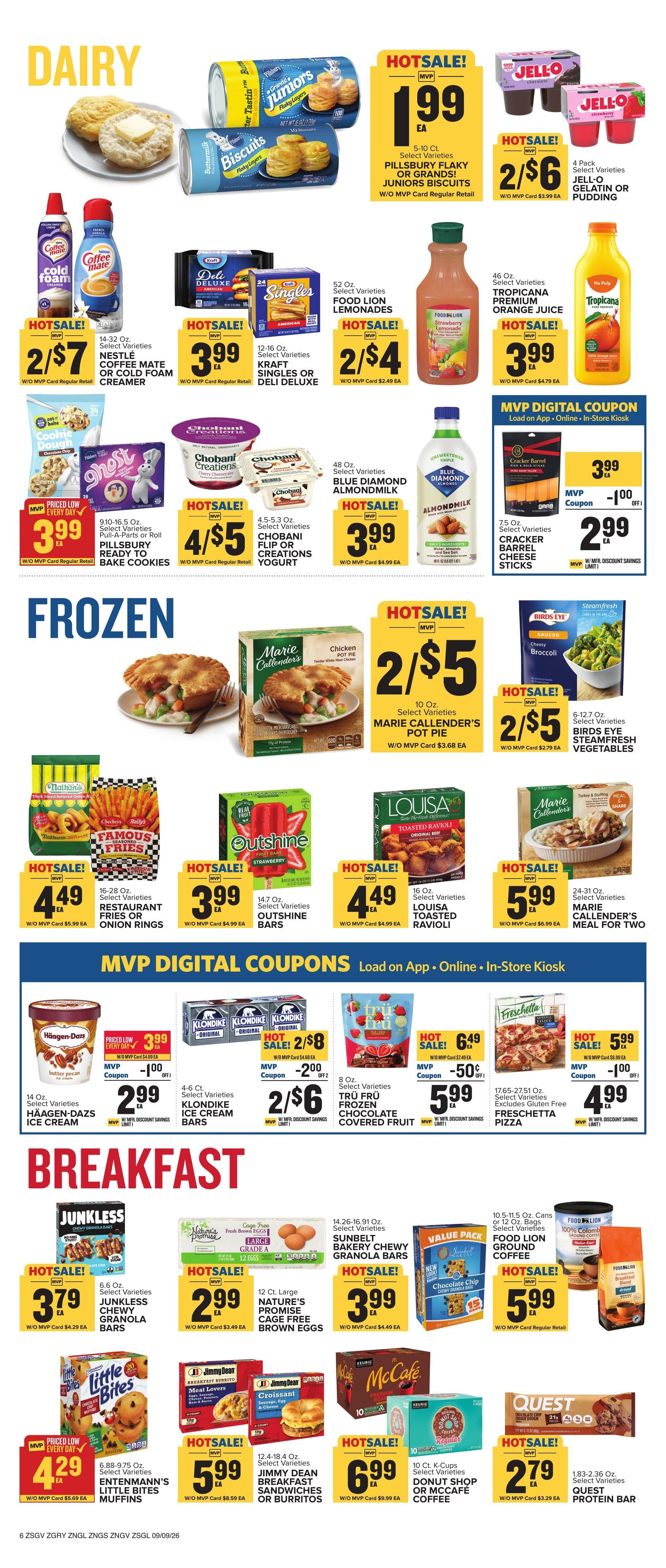 Food Lion (Simpsonville Area, SC) Weekly Ad September 9 - 15, 2026