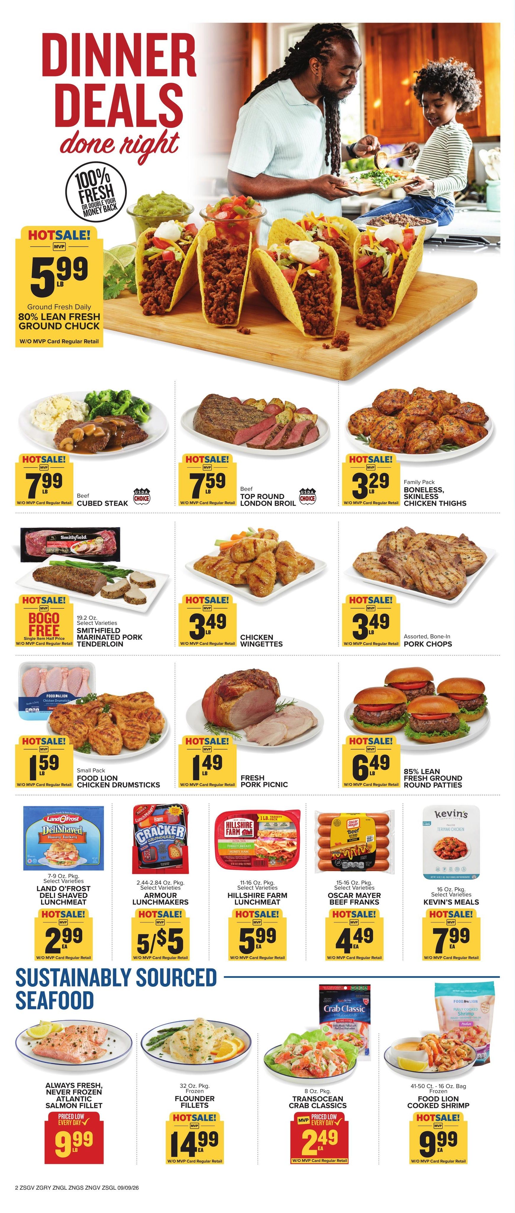 Food Lion (Simpsonville Area, SC) Weekly Ad September 9 - 15, 2026