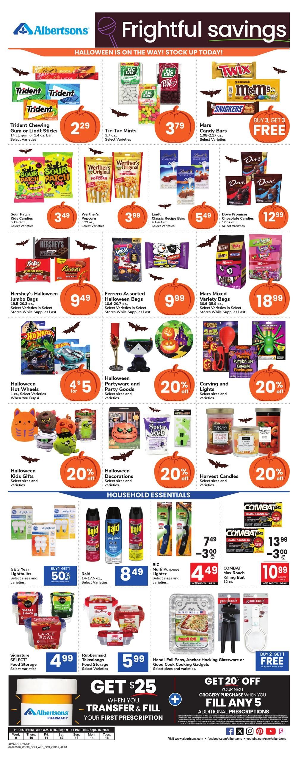 Albertsons (Belcher Area, LA) Weekly Ad September 9 - 15, 2026