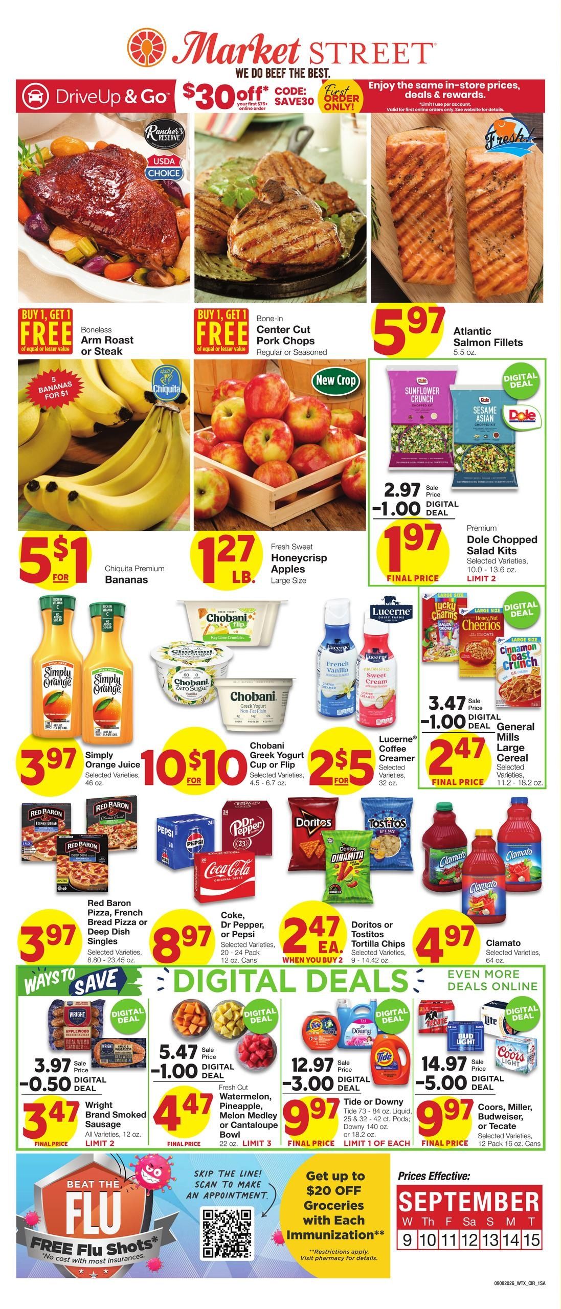 Market Street (San Angelo Area, TX) Weekly Ad September 9 - 15, 2026