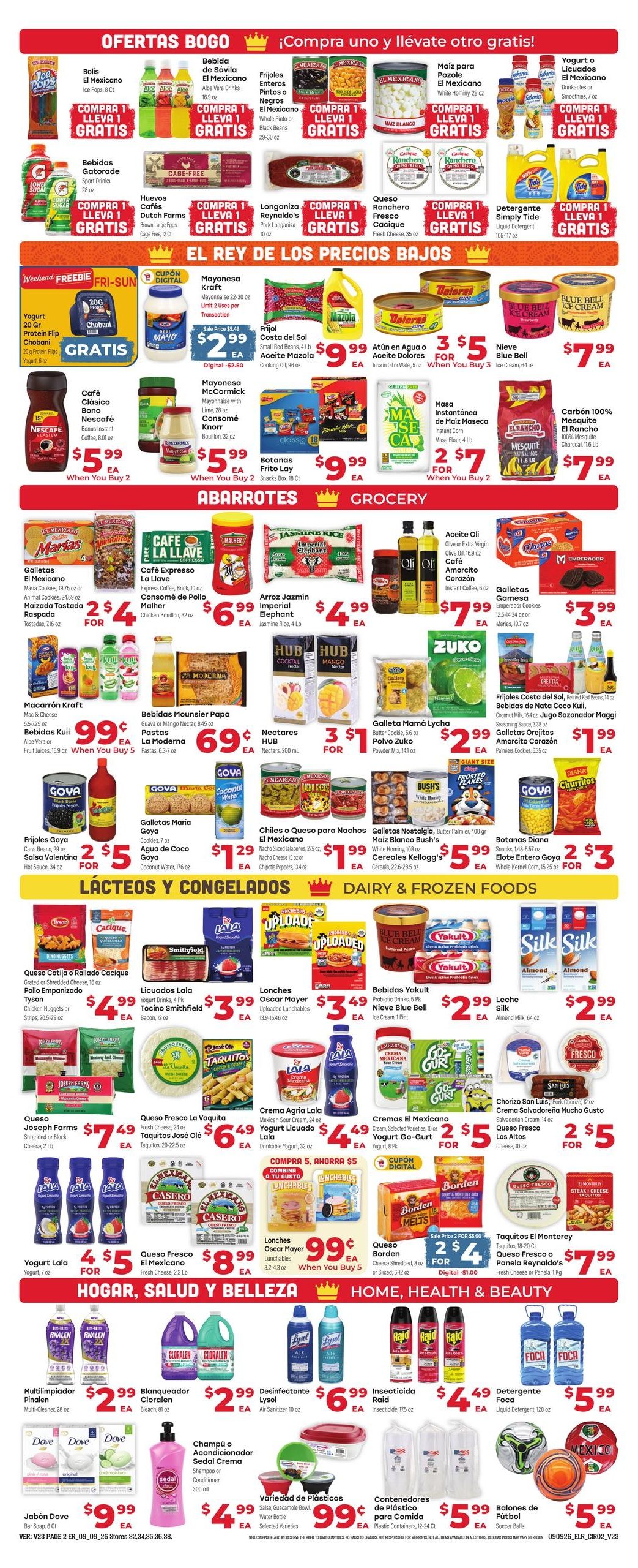 El Rancho Supermercado (Conroe Area, TX) Weekly Ad September 9 - 15, 2026