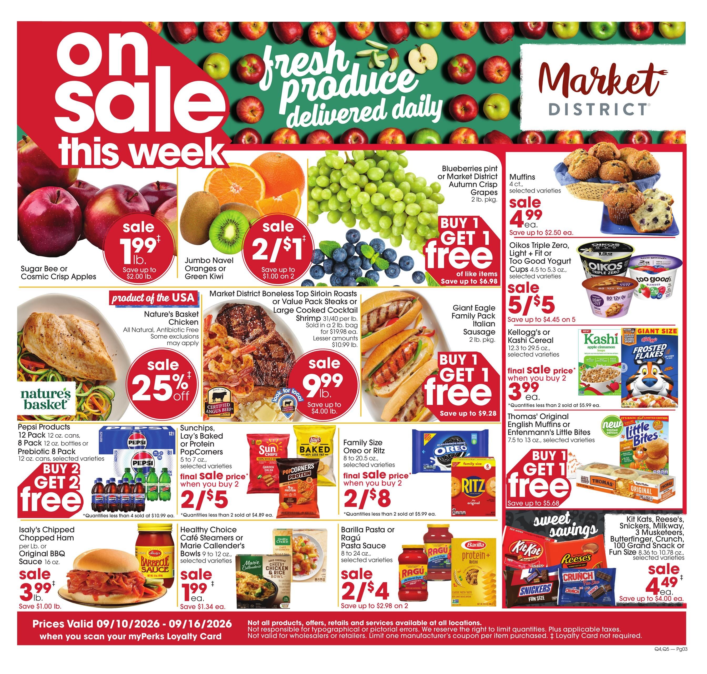 Giant Eagle (Columbus Area, OH) Weekly Ad September 10 - 16, 2026