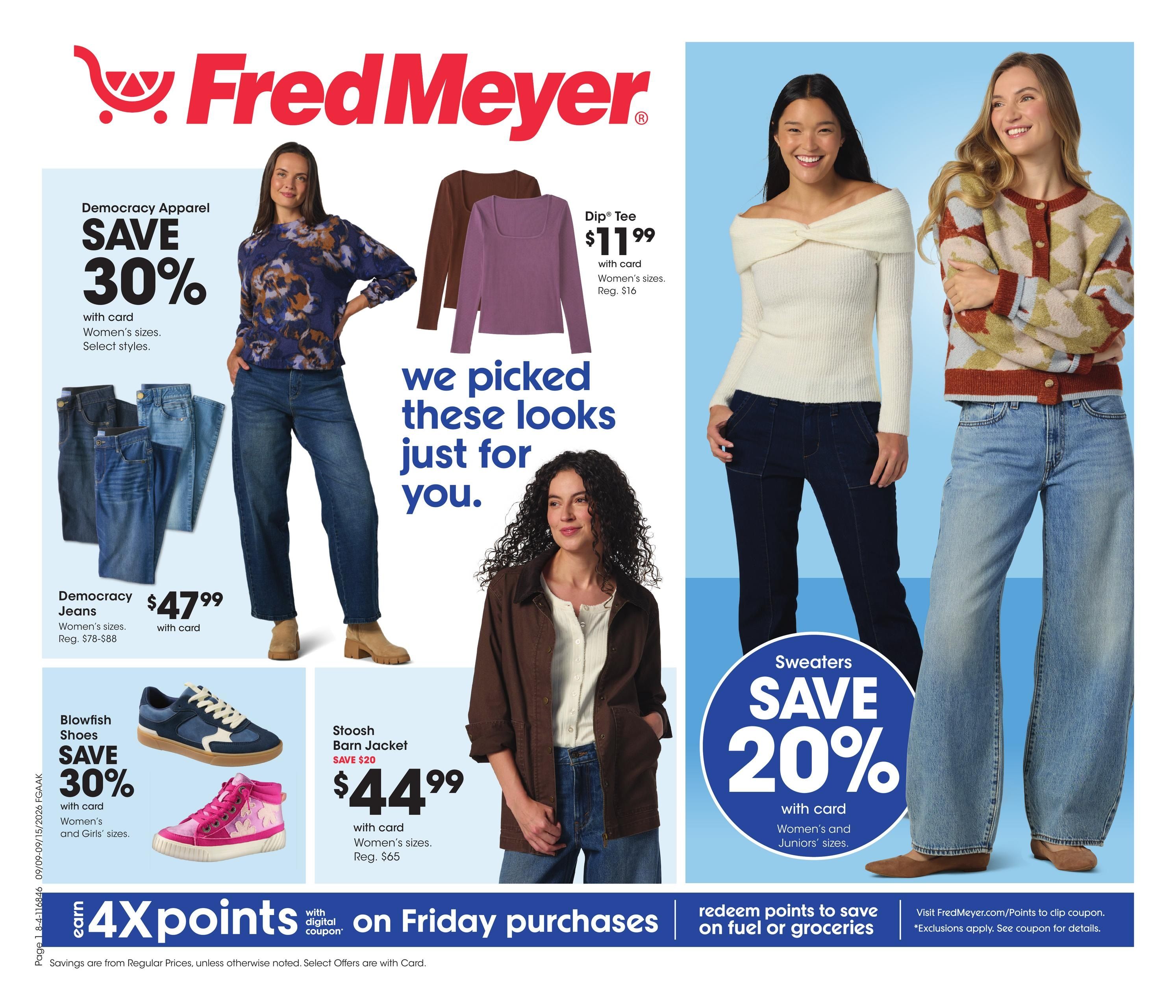 Fred Meyer (Anchorage-Fairbanks Area, AK) Home & Apparel Weekly Ad September 9 - 15, 2026